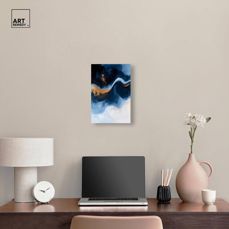 Blue Deep I Canvas by Art Remedy, Gallery Wrapped