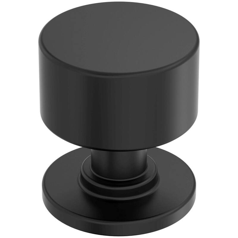 Amerock BP37492 Balon 1-1/8" Smooth Mushroom Cabinet Knob - Matte Black