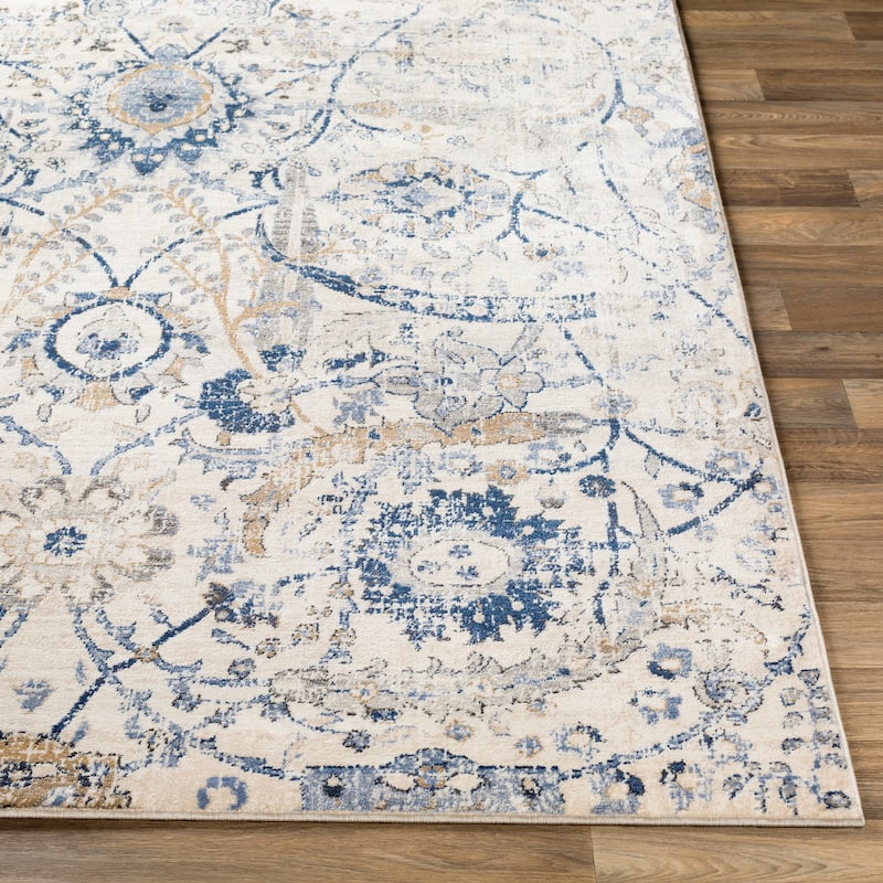 Livabliss Fitz Vintage Floral Area Rug