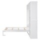 preview thumbnail 7 of 12, Full Size Foldable Wall Bed with Storage Shelves and Cabinet Design Ideal for Guest Rooms or Home Offices
