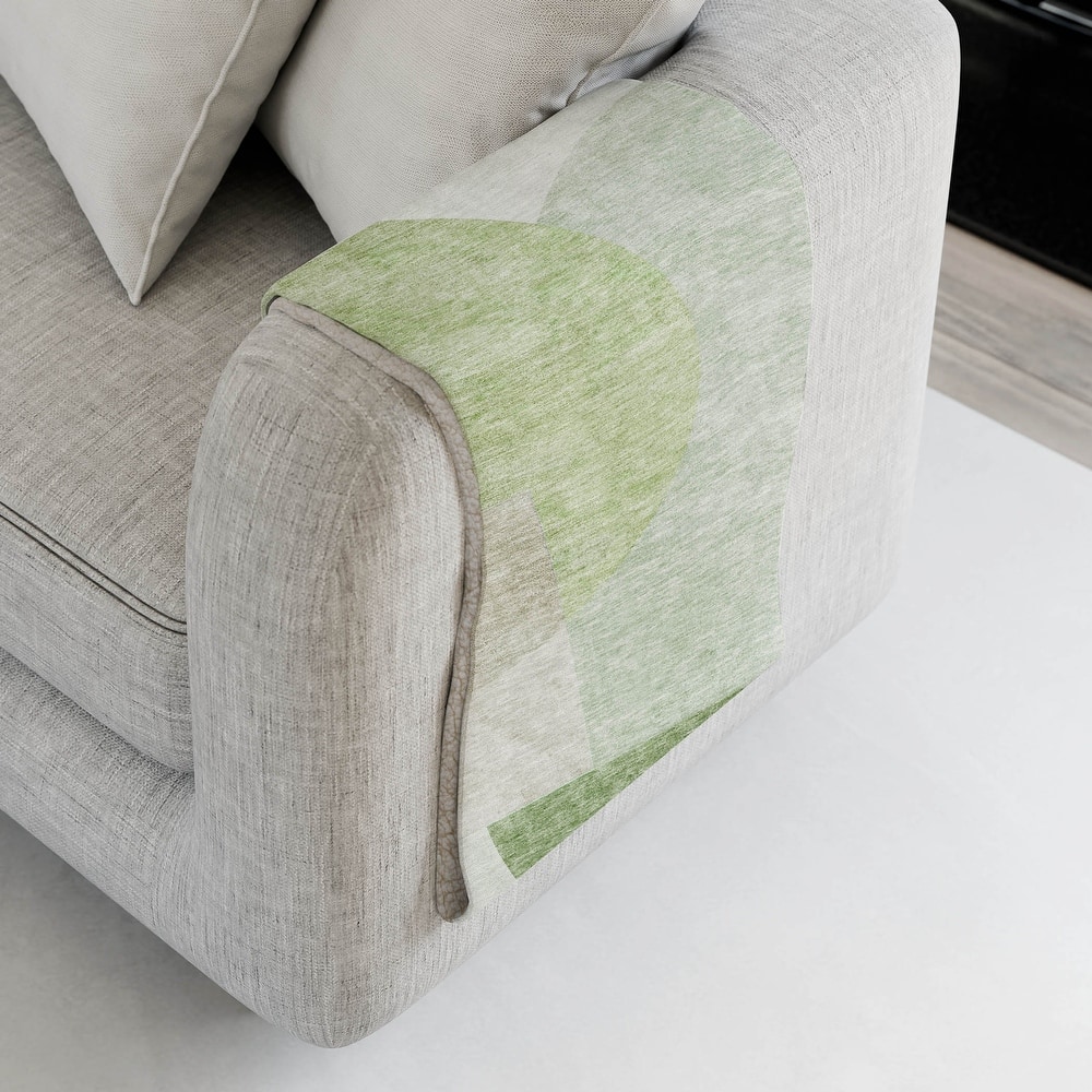 Premium Machine Washable Floral Sherpa Throw Blanket