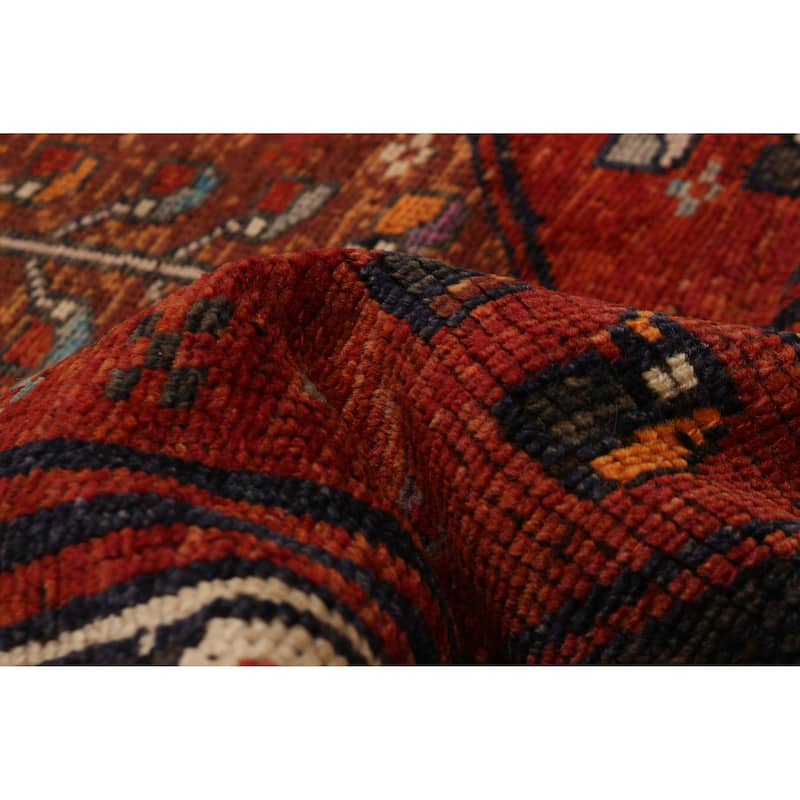 ECARPETGALLERY Hand-knotted Melis Vintage Red Wool Rug - 4'5 x 11'11