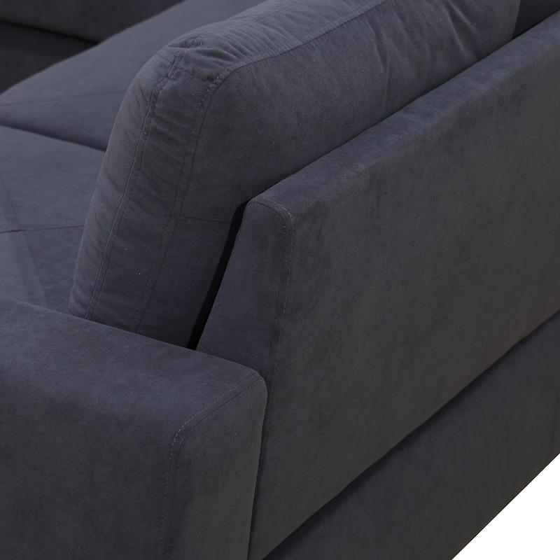 Contemporary 4-Piece L-Shaped Sectional Sofa Set