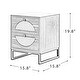 preview thumbnail 14 of 42, Wooden Nightstand ,Sofa Table With 2 Drawer