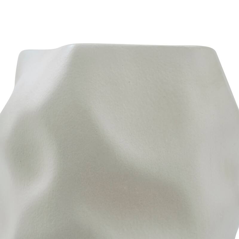 Renwil Hermione Indoor Ceramic Stoneware Vase, Beige Semi-Gloss