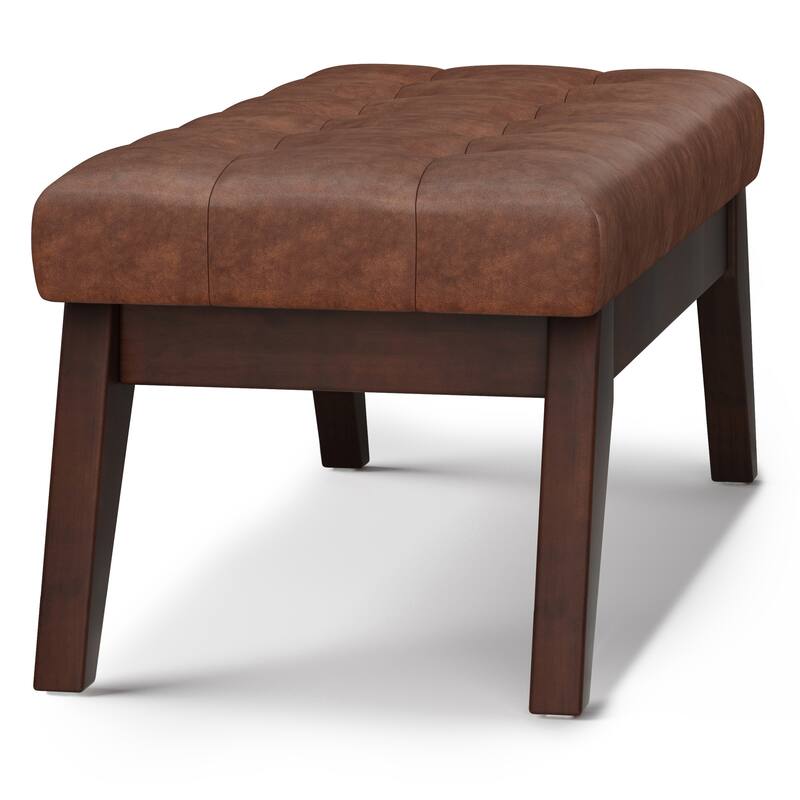 WYNDENHALL Tierney 40 inch Wide Mid Century Modern Rectangle Ottoman Bench