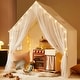 preview thumbnail 2 of 5, Tiny Land® Large Space Play House with Star Lights
