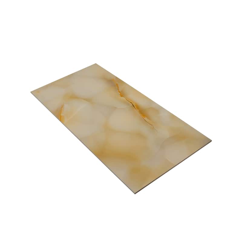 Splendor 24x48 Miele Porcelain Large Format Onyx Wall and Floor Tile (15.5 sq ft/case) - 2 Pack