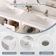 preview thumbnail 28 of 61, Modern Bathroom Vanity with Ceramic Sink, Soft-Close Storage Cabinet and Glossy Easy-Clean Countertop