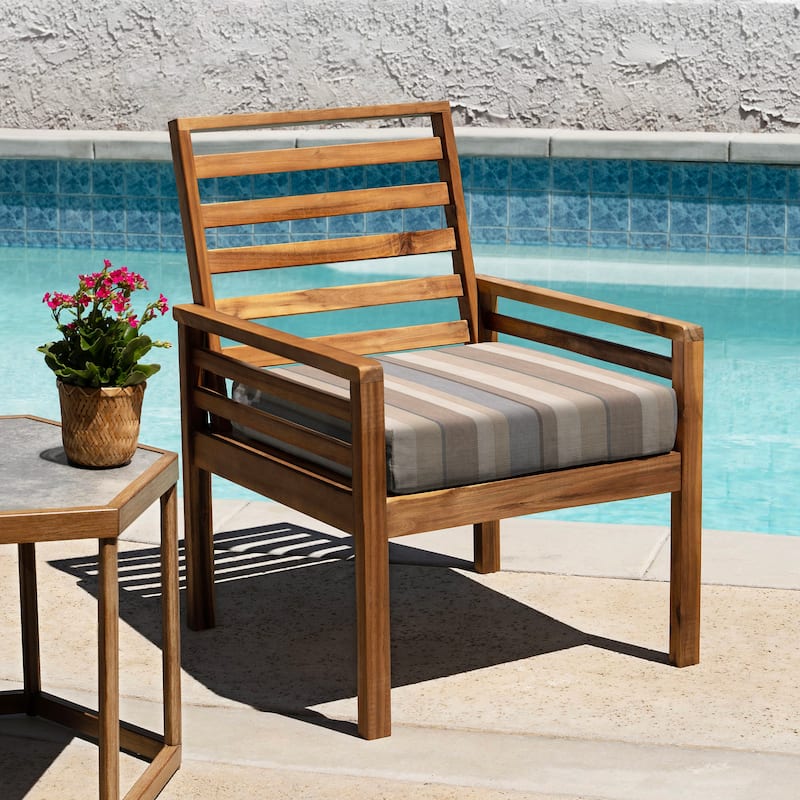 Outdoor Premium Dining Seat Cushion (2-Pack) - 20" wide x 20" deep x 4" thick