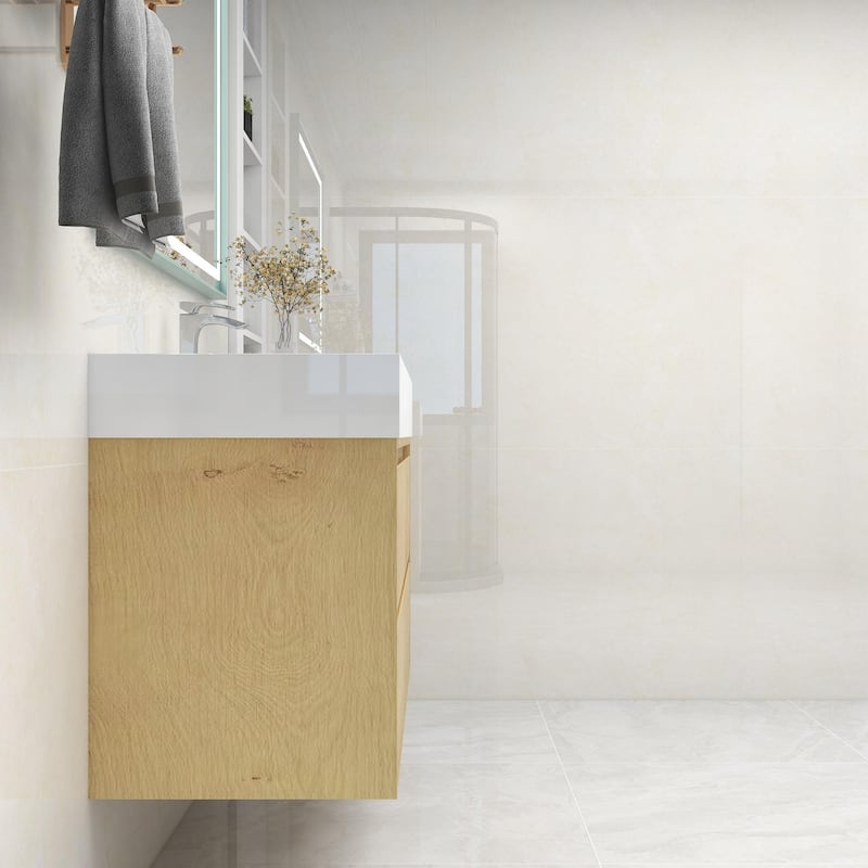 Victoria 48" Wall Mounted Modern Vanity with Acrylic Sink