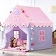 preview thumbnail 2 of 3, Large Pink Playhouse for Kids Indoor and Outdoor Princess Tent