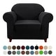 preview thumbnail 84 of 93, Subrtex Stretch Armchair Slipcover 1 Piece Spandex Furniture Protector Black