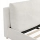 preview thumbnail 36 of 94, Upholstered Platform Bed with Curve-Shaped Design Headboard