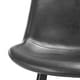 preview thumbnail 28 of 43, LUE BONA Faux Leather Bar Stools Counter Height Stools with Backs and Metal Legs (Set of 4) Dark Grey-30in. - Bar Height