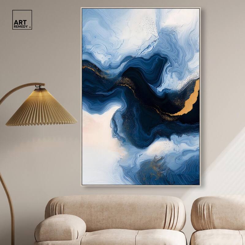 Blue Deep II Canvas by Art Remedy