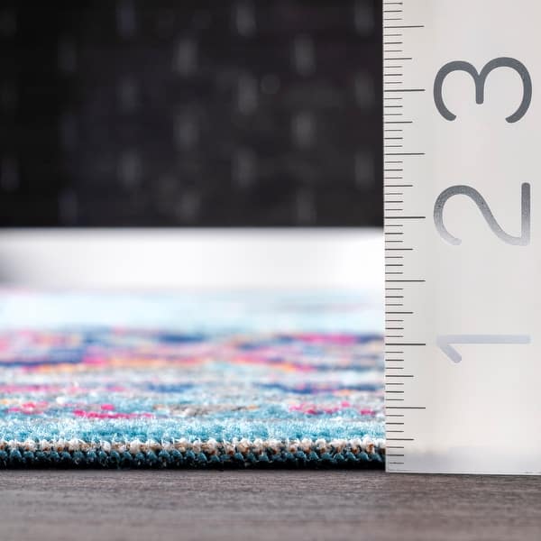 dimension image slide 0 of 2, Nuloom Boho Vintage Persian Border Area Rug