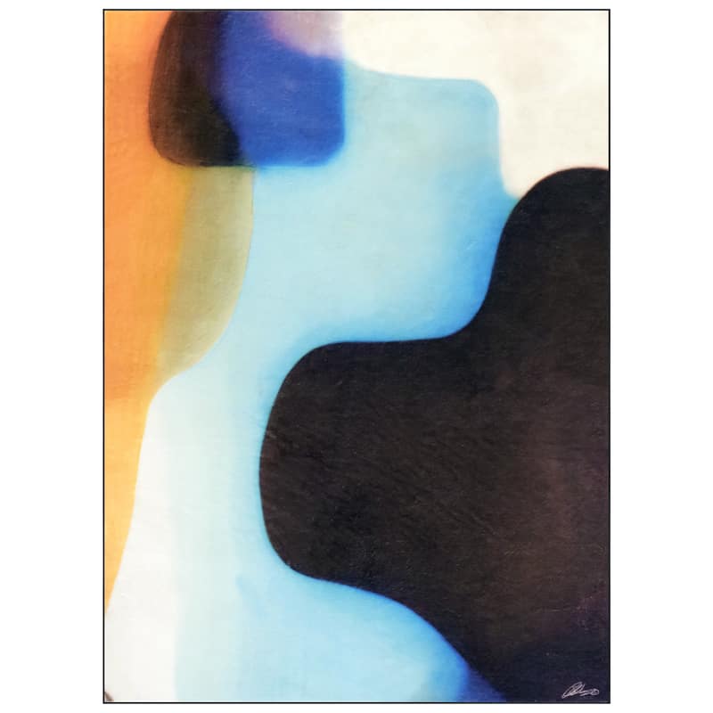 Interlocking V, Hand Washable Abstract Art Area Rug, power-loomed, 100% polyester, 2mm pile, non-slipping back