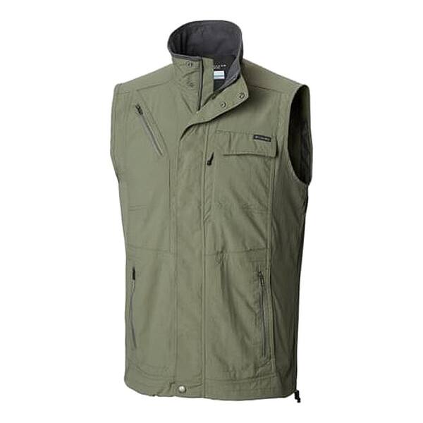 Shop Black Friday Deals On Columbia Mens Vest Olive Green Size Medium M Full Zip Silver Ridge Ii Overstock 30160525