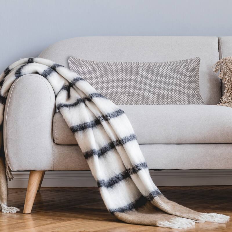Sevita Diamond Delight Woven Geometric Throw Pillow