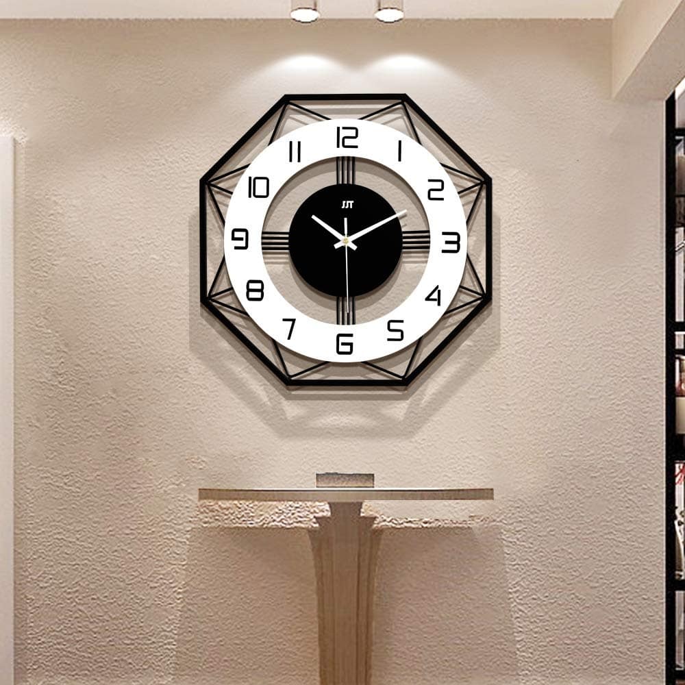 Large Wall Clocks for Living Room Decor Modern Silent Wall Clock Decorative Big Wall Clock Non Ticking Battery Operated Quartz