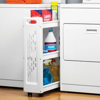 Whitmor 3-Tier Rolling Laundry Cart - Space Saving - Bed Bath &amp; Beyond ...