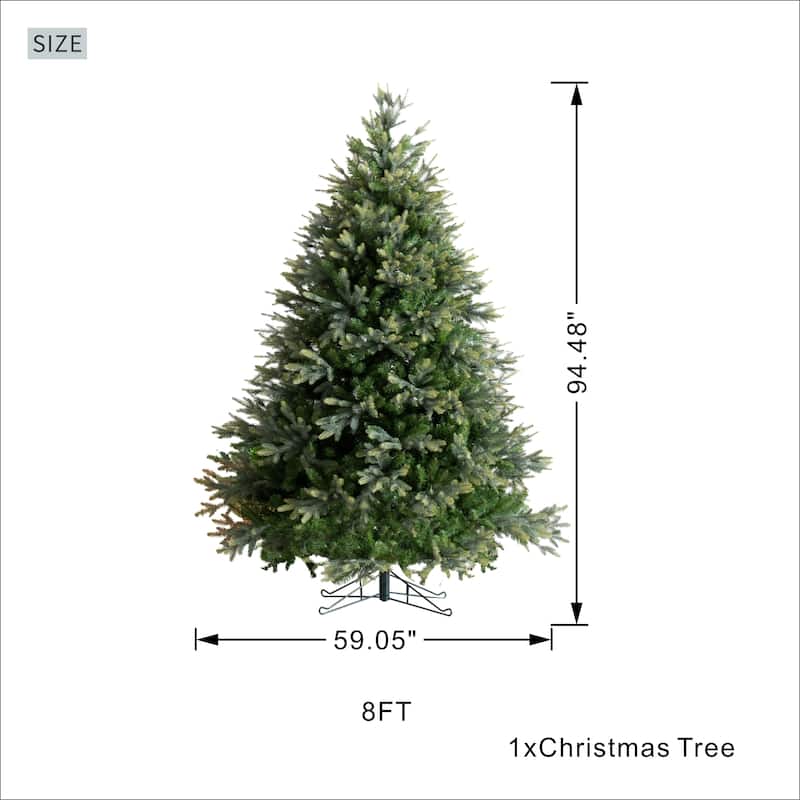 6/7/8/9FT Modern Artificial PE & PVC Grand Fir Christmas Tree