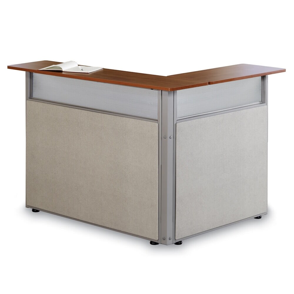 Shop Salute Compact Reception Desk Discontinued Overstock