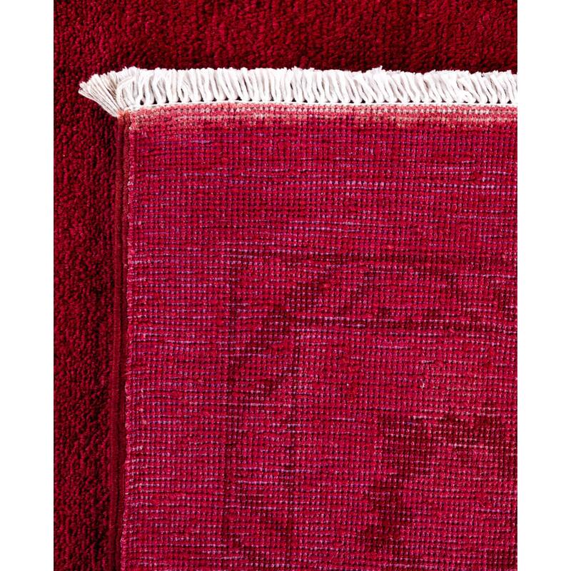 Overdyed One-of-a-Kind Hand-Knotted Area Rug - Red - 8' 1" x 10' 3"