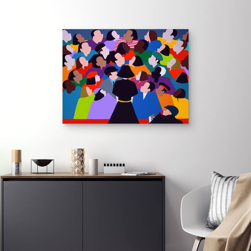 A Tribute to Edith Piaf by Synthia SAINT JAMES Canvas Art Print