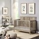preview thumbnail 3 of 5, Wood Changing Table Washed Gray/Brown