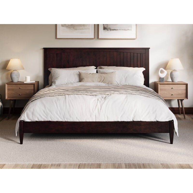 Naples Solid Wood Low Profile Platform Bed