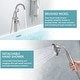 preview thumbnail 12 of 20, Vanityfair Floor Mount Freestanding Bathtub Faucet Tub Filler with Hand Shower
