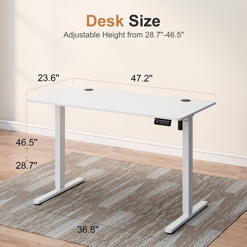 Electric Standing Desk, Height Adjustable Desk with LED Display