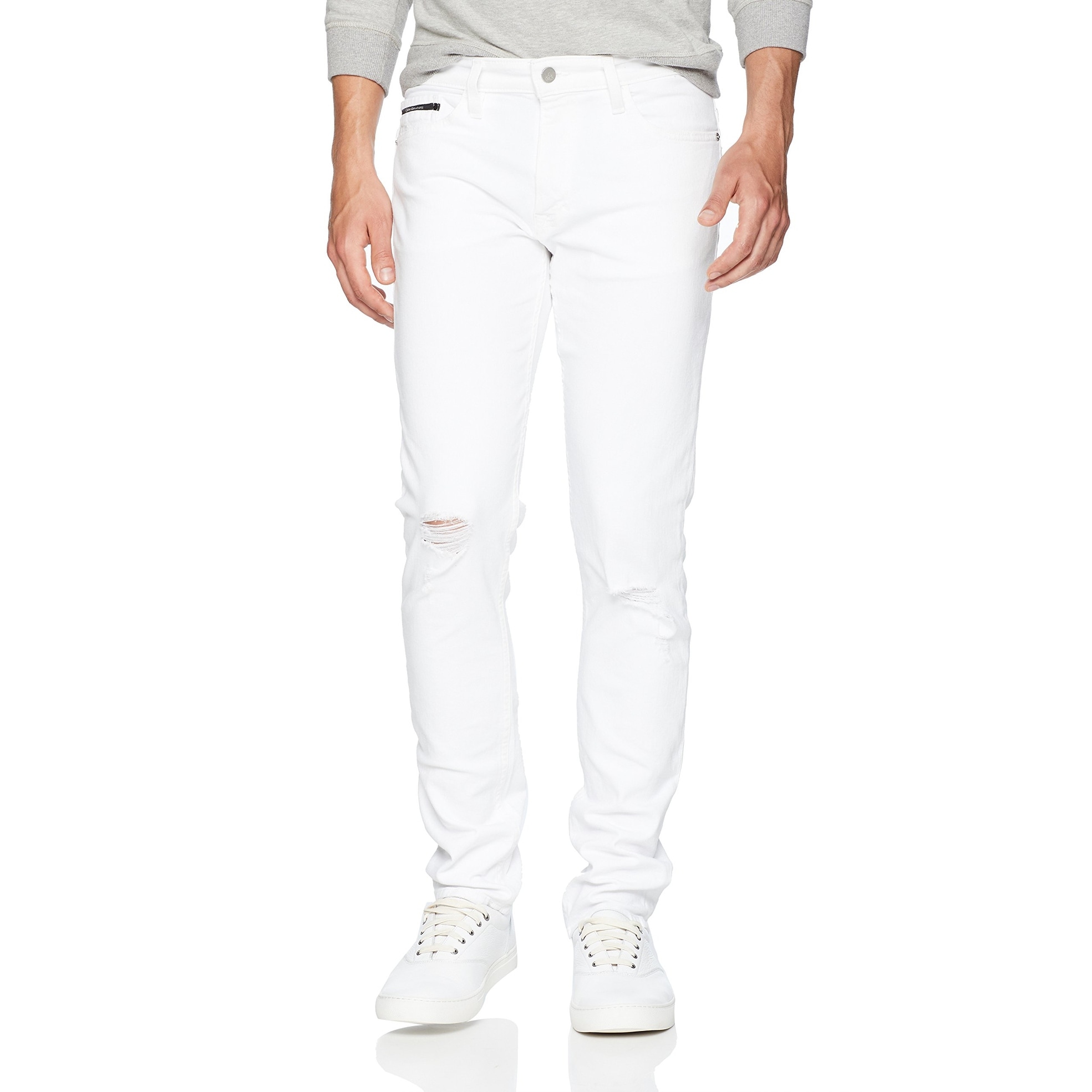 calvin klein white jeans