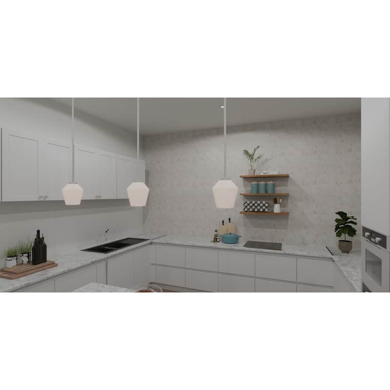 Nielson 1-Light Brushed Nickel Mini Pendant Light