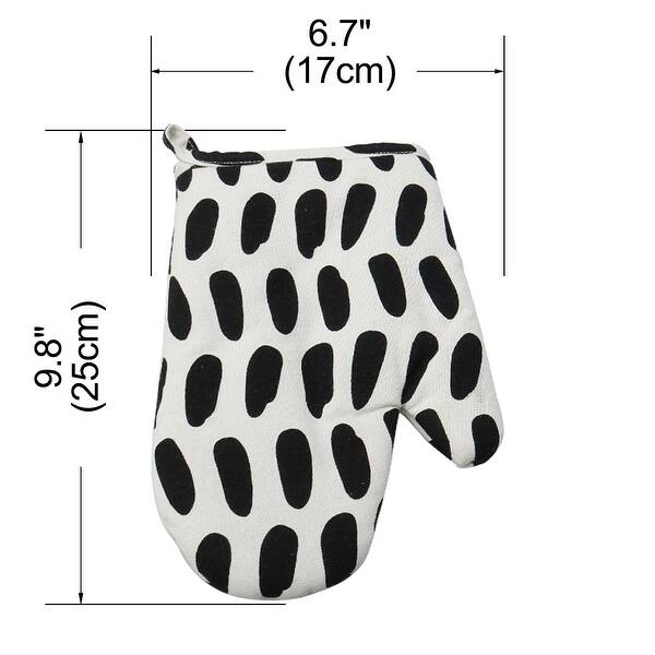 Shop Black Friday Deals On Cotton Oven Mitt Insulated Anti Hot Cow Spot Pattern Gloves Cooking Mitts 1 Pair Overstock 28770440