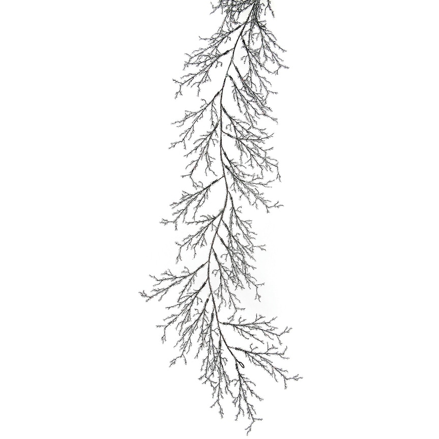 Iced Mini Twig Garland 6' - Natural Frost