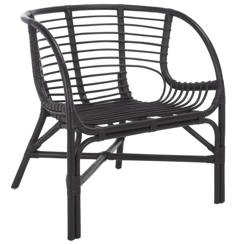 SAFAVIEH Home Valeriya Woven Rattan Arm Chair - 28"W x 26"D x 29"H