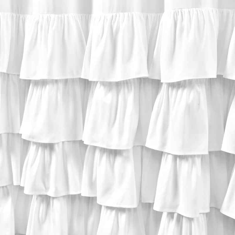 Lush Decor Allison Ruffle Shower Curtain