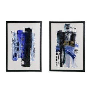 Rosanna Modern Abstract Wall Art Print - Set of 2 - 20"W x 28"H ...