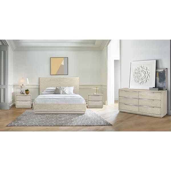 slide 2 of 11, Abbey Modern Solid Wood 4 Piece Bedroom Set King