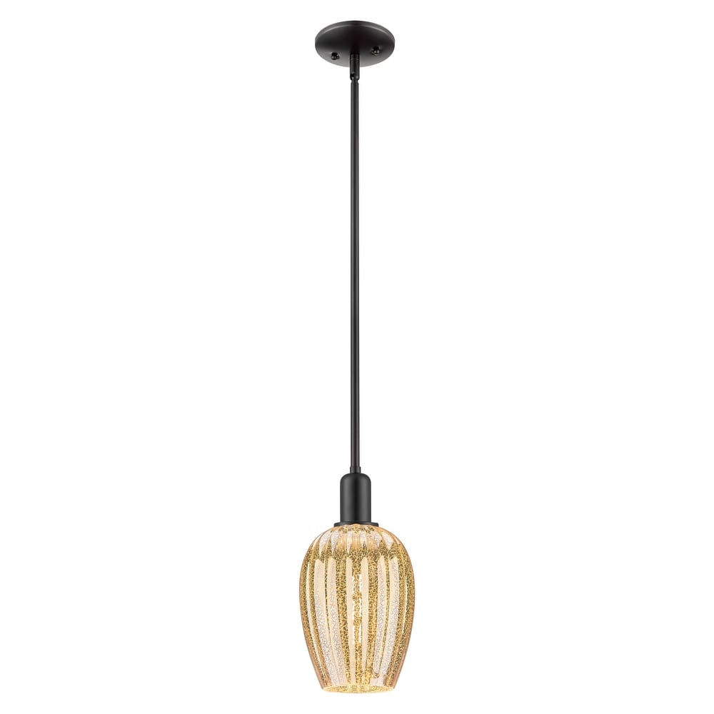 Innovations Lighting Downtown Urban - Preston - 1 Light 6" Flute Shade Cord Hung Mini Pendant