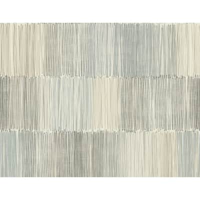 Lillian August Arielle Abstract Stripe Embossed Vinyl Unpasted Wallpaper