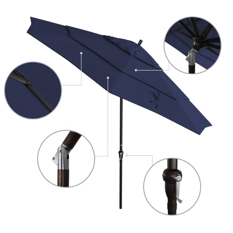 North Bend 11-foot Crank Open Bronze Umbrella by Havenside Home