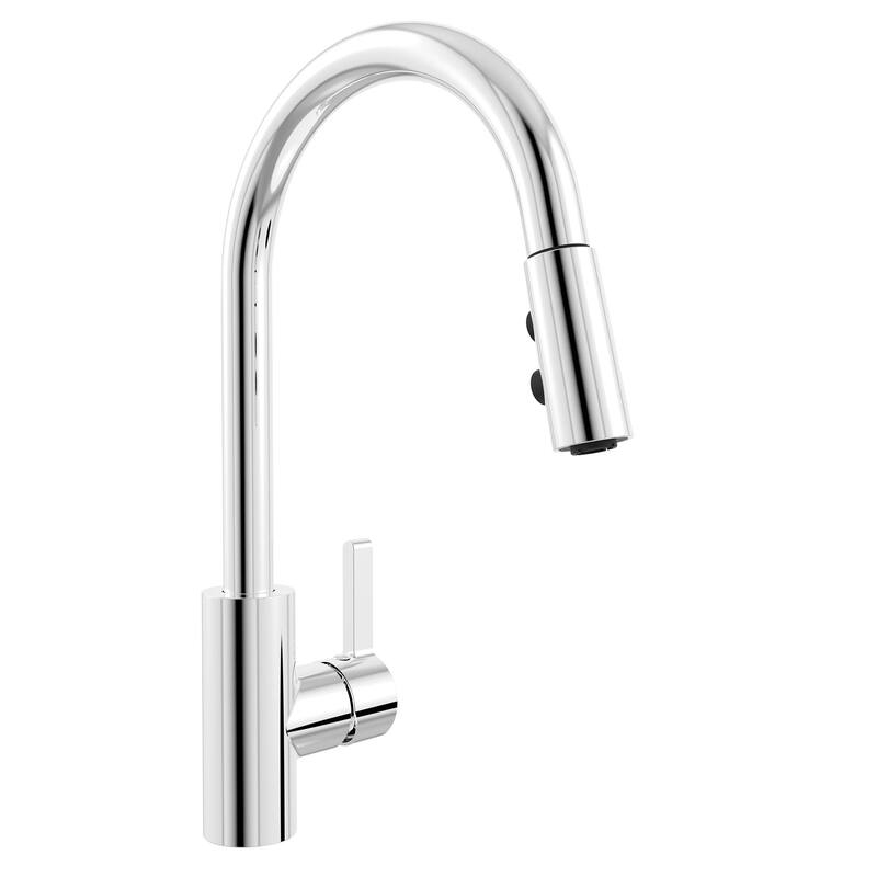 Belanger Kitchen Sink Faucet with Swivel Pull-Down Spout, Polished Chrome