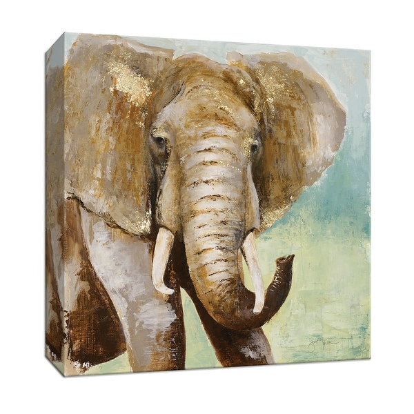 PTM Images 9-147817 PTM Canvas Collection 12" x 12" - "Painterly Elephant" Giclee Elephants Art Print on Canvas