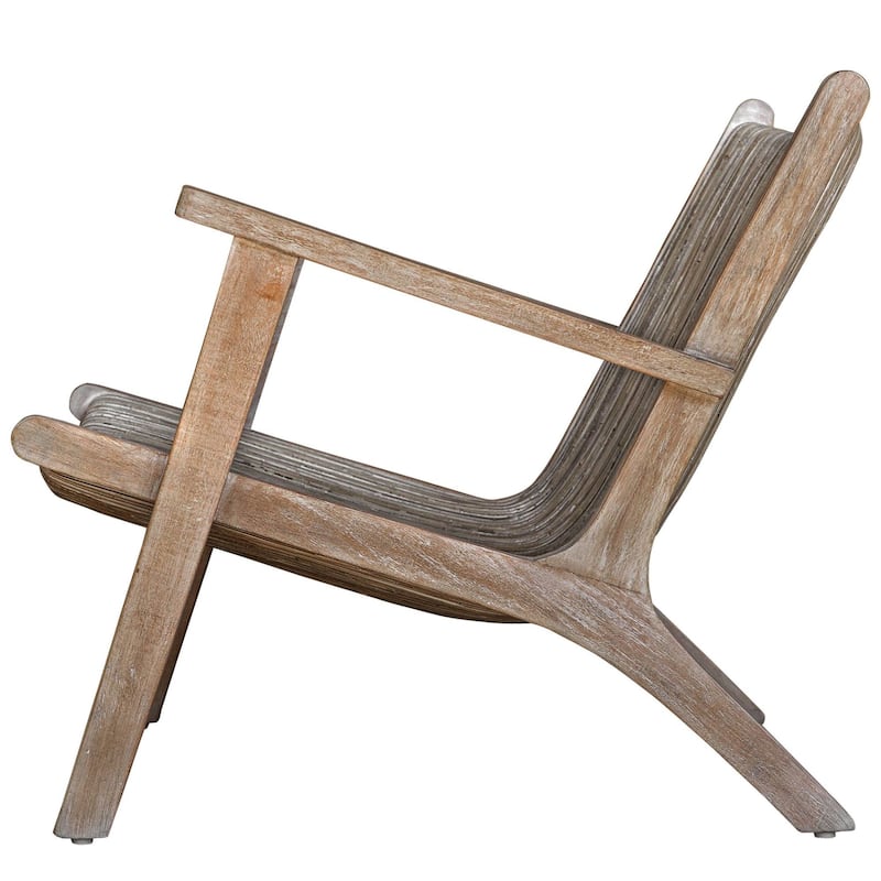 Uttermost Aegea 30" Wide Tropical Beach Coastal Rattan and Wood Accent