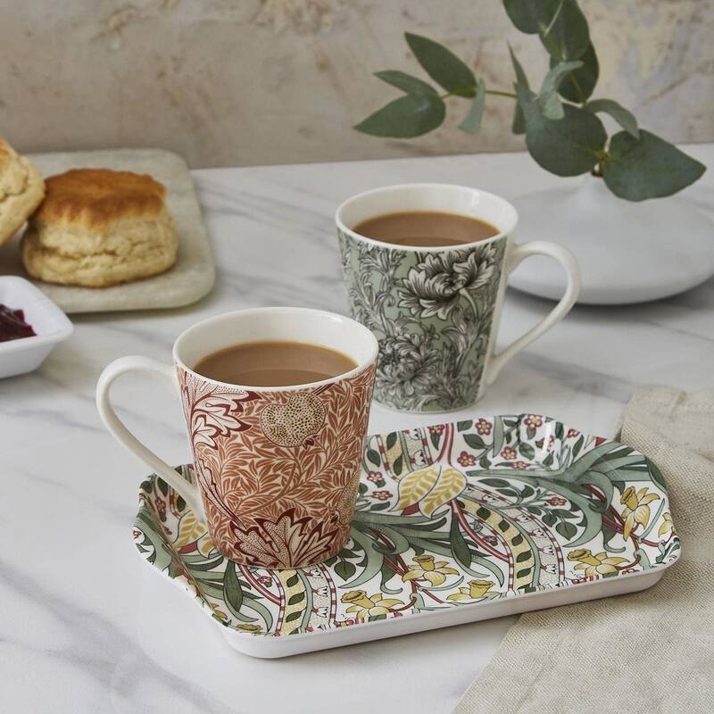 Portmeirion Morris & Co Mug & Tray Set