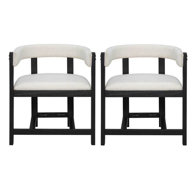 Christopher Knight Home - Bennett Elegant Barrel-Back Dining Armchair Set of 2